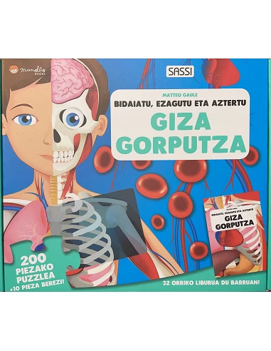 Giza Gorputza - Bidaiatu, Ezagutu eta Aztertu Liburua-Puzzle 200 piezas