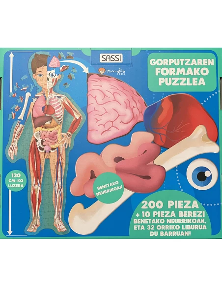 Giza Gorputza - Bidaiatu, Ezagutu eta Aztertu Liburua-Puzzle 200 piezas