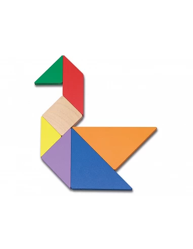 Tangram de Madera en Caja de Meta