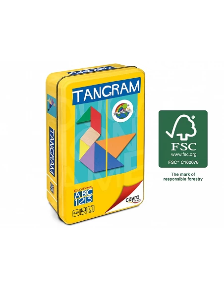 Tangram de Madera en Caja de Meta
