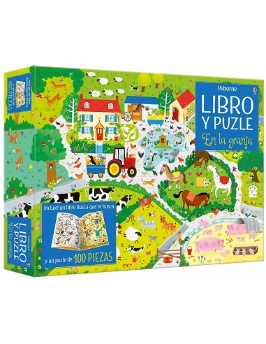 Libro Puzzle En La Granja 100 piezas