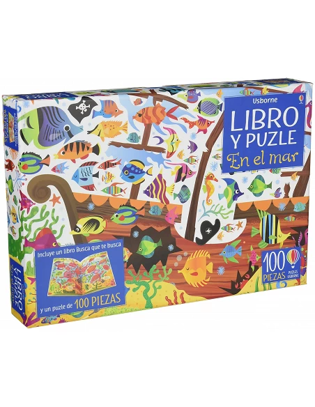 Libro Puzzle En El Mar 100 piezas