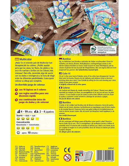 Multicolor juego de mesa haba