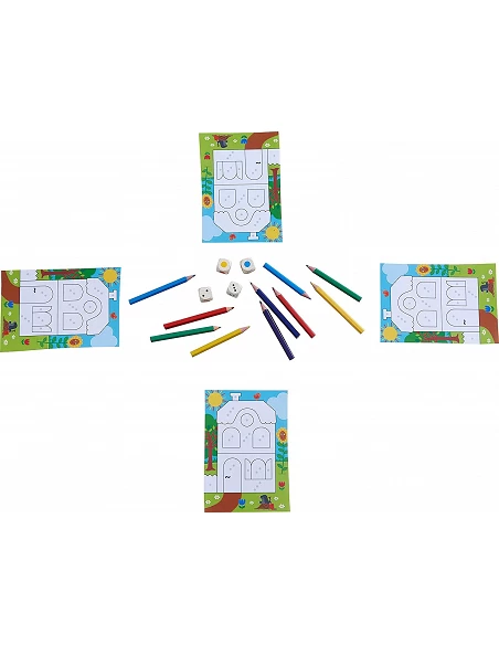 Multicolor juego de mesa haba