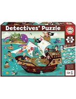 Puzzle Barco Pirata Detectives 50 piezas