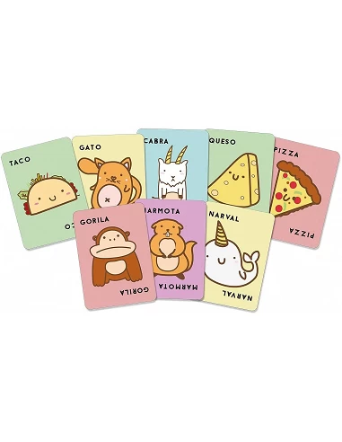 Taco Gato Cabra Queso Pizza juego de cartas