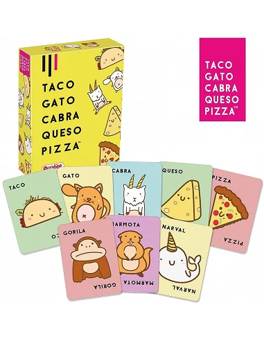 Taco Gato Cabra Queso Pizza juego de cartas