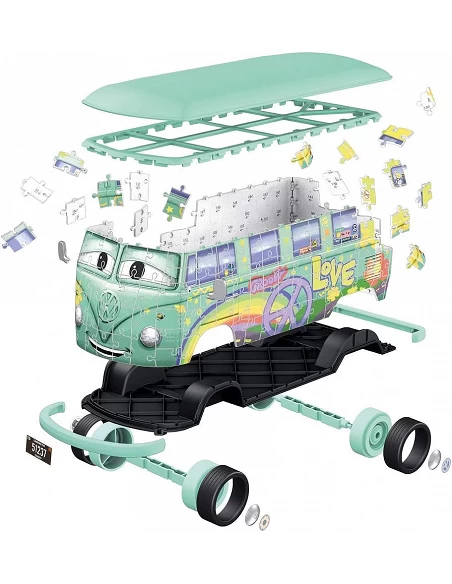 Volkswagen T1 Cars Puzzle 3D