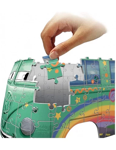 Volkswagen T1 Cars Puzzle 3D