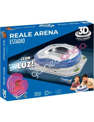 Puzzle 3D Estadio Mendizorrotza con luz