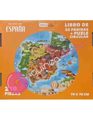 Libro Puzzle España: Viaja, Aprende, Explora 210 Piezas