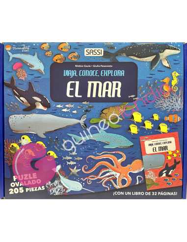 Libro Puzzle El Mar: Viaja, Conoce, Explora 205 Piezas