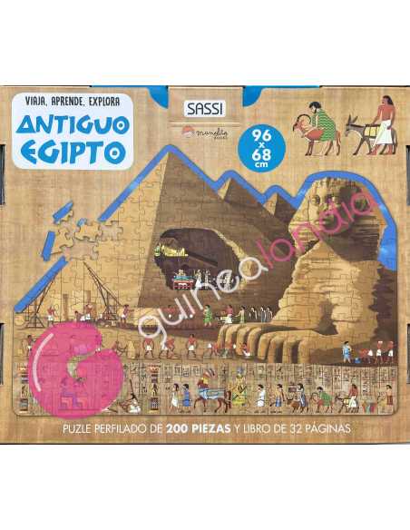 Libro Puzzle Antiguo Egipto: Viaja, Aprende, Explora 200 piezas