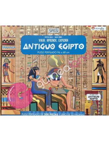 Libro Puzzle Antiguo Egipto: Viaja, Aprende, Explora 200 piezas