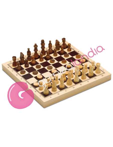 3 en 1 Ajedrez - Damas - Backgammon