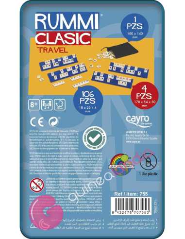 Rummi Clasic Viaje Caja Metálica