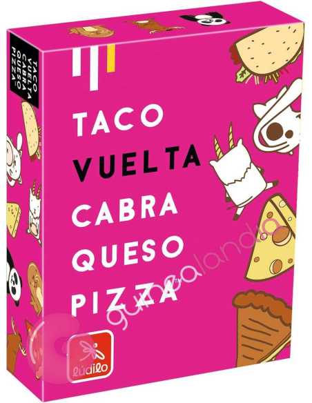 Taco, vuelta, cabra, queso, pizza