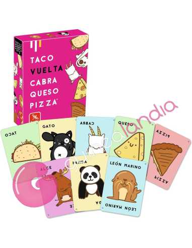 Taco, vuelta, cabra, queso, pizza