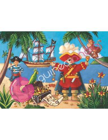 Puzzle Silueta El Pirata 36 piezas