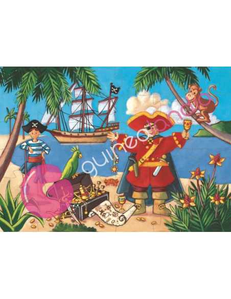 Puzzle Silueta El Pirata 36 piezas