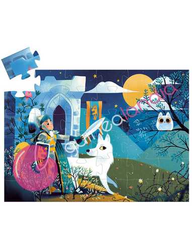 Puzzle Silueta El Caballero de la luna llena 36...