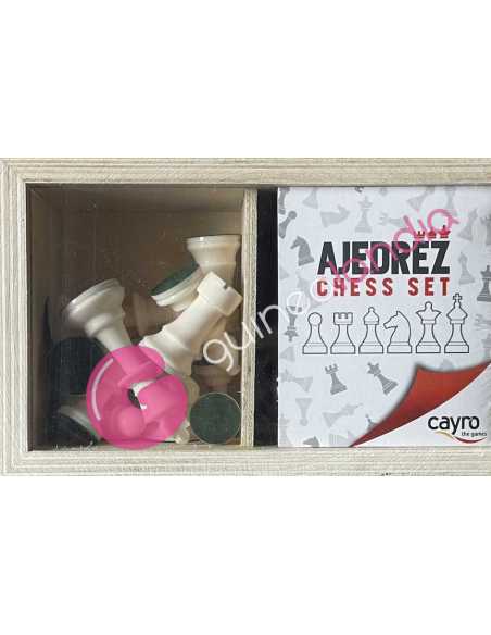 Fichas Ajedrez N3 En Caja De Madera