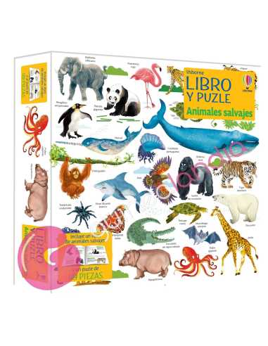 Libro Puzzle Animales Salvajes 49 piezas