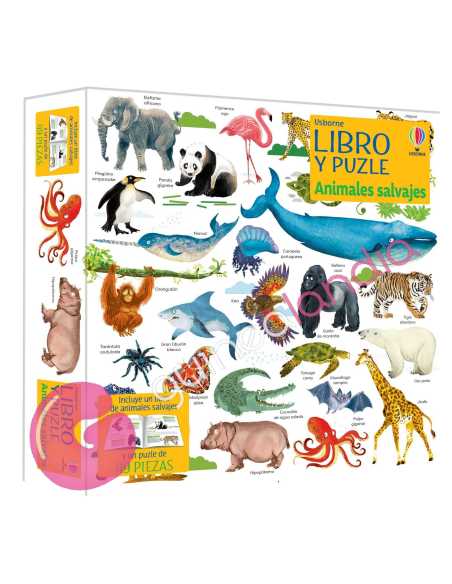 Libro Puzzle Animales Salvajes 49 piezas