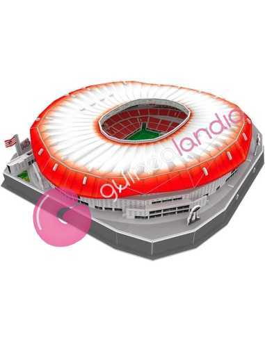 Puzzle 3D Estadio Cívitas Metropolitano con Luz