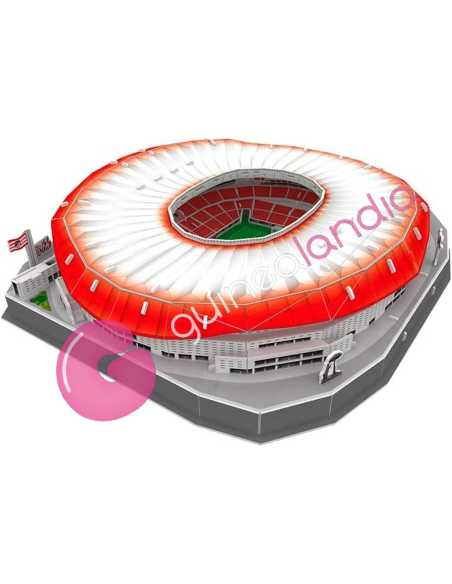Puzzle 3D Estadio Cívitas Metropolitano con Luz