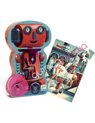 Puzzle Silueta Bob El Robot 36 piezas
