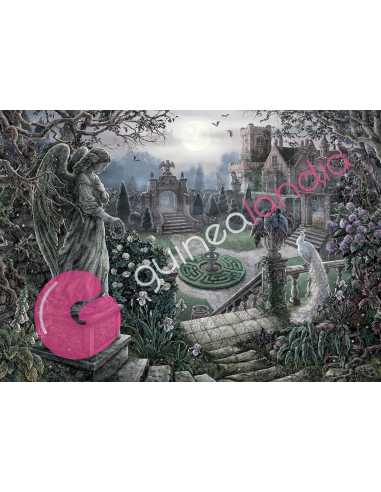 Escape Puzzle - Medianoche en jardín 368 piezas