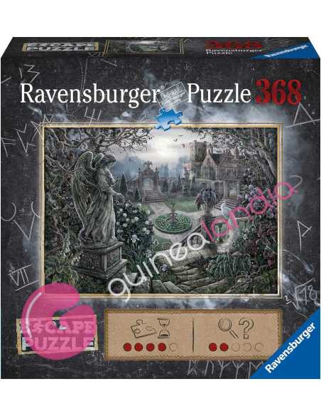 Escape Puzzle - Medianoche en jardín 368 piezas