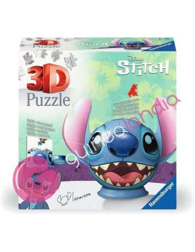 Stitch con Orejas Puzzle 3D