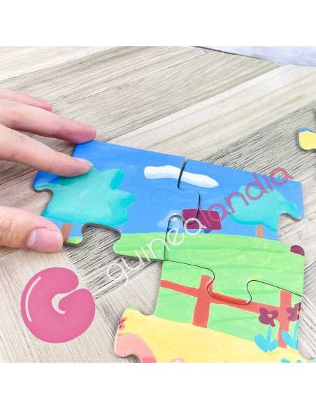 Puzzle Silueta Las Vacas 24 piezas
