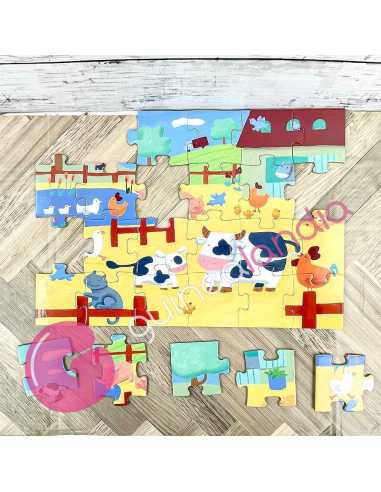 Puzzle Silueta Las Vacas 24 piezas