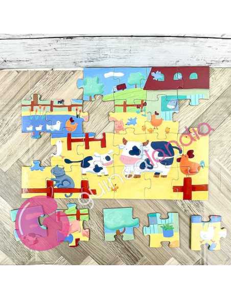 Puzzle Silueta Las Vacas 24 piezas