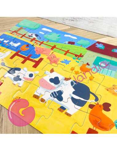 Puzzle Silueta Las Vacas 24 piezas