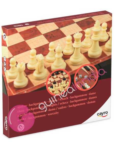 Ajedrez – Damas – Backgammon Magnético