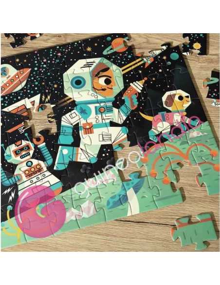 Puzzle Silueta estación espacial 54 piezas