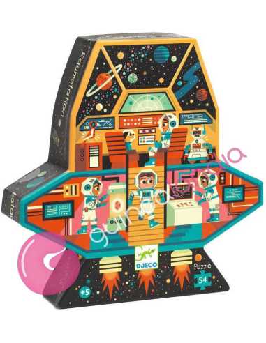 Puzzle Silueta estación espacial 54 piezas
