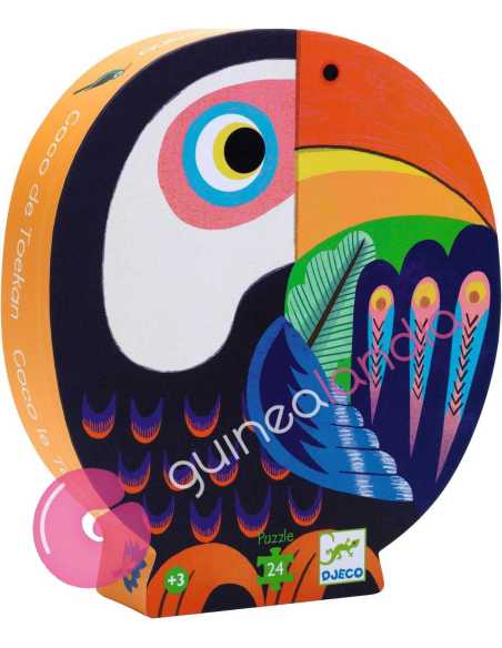 Puzzle Silueta Coco, el Tucán – 24 piezas