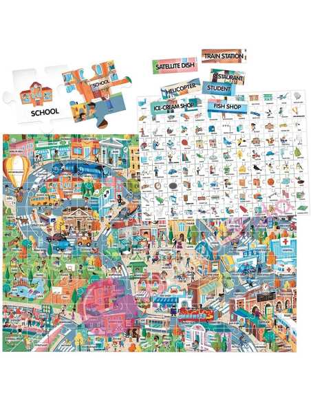 Easy English 100 Words City - Headu