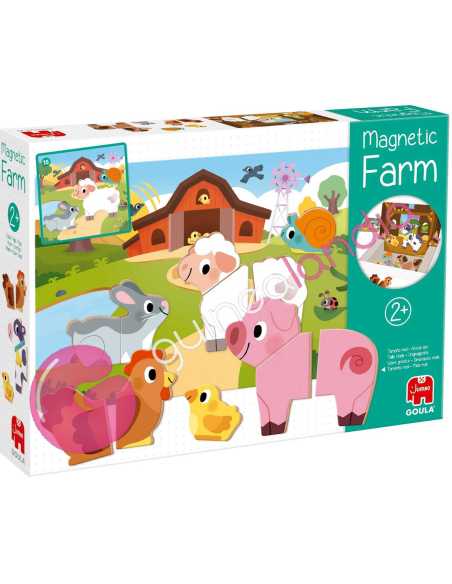 Granja Magnética – 12 Animales de Madera