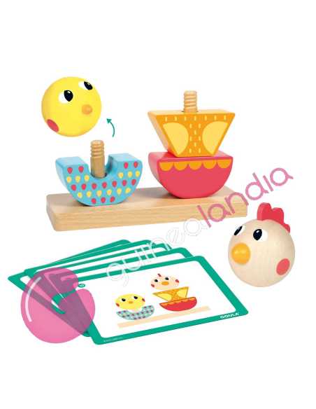 Apila y Enrosca Gallina
