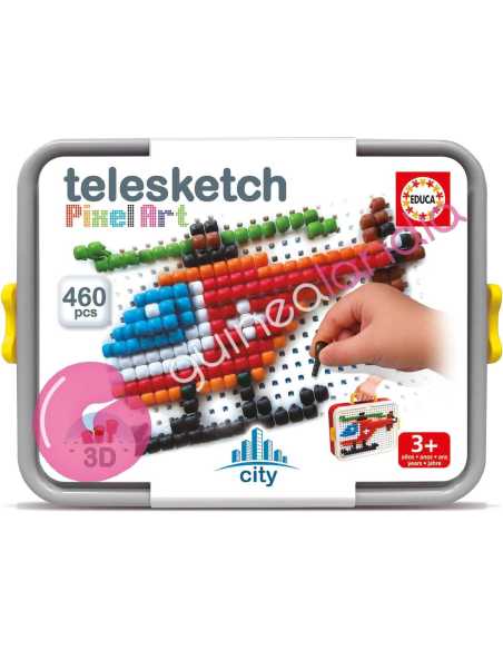 Telesketch Pixel Art City