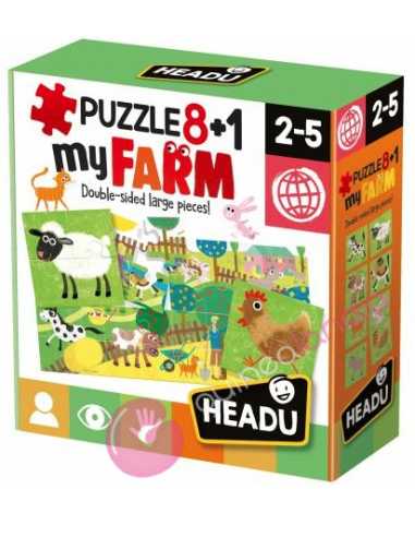 My first puzzle Farm 8+1 - Headu
