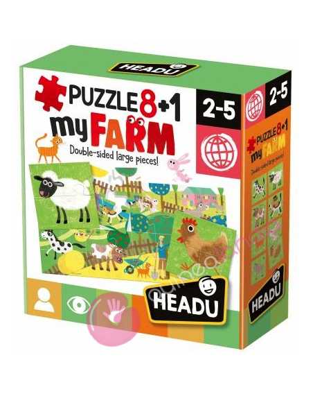 My first puzzle Farm 8+1 - Headu