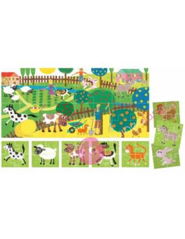 My first puzzle Farm 8+1 - Headu