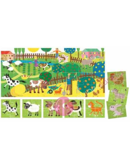 My first puzzle Farm 8+1 - Headu